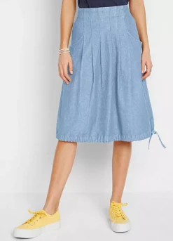 Bonprix Pleated Denim Skirt -Garmonic Sales Store bonprix Pleated Denim Skirt958880FRSP