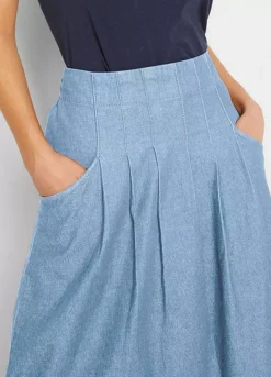 Bonprix Pleated Denim Skirt -Garmonic Sales Store bonprix Pleated Denim Skirt958880FRSP W02