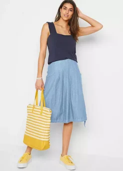 Bonprix Pleated Denim Skirt -Garmonic Sales Store bonprix Pleated Denim Skirt958880FRSP W04