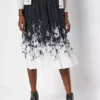 Bonprix Pleated Floral Skirt