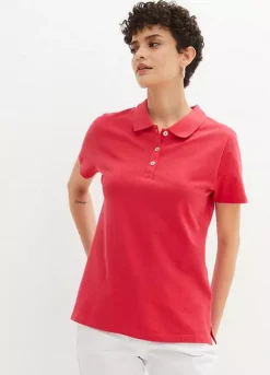 Bonprix Short Sleeve Cotton Polo Shirt -Garmonic Sales Store bonprix Short Sleeve Cotton Polo Shirt979900FRSP