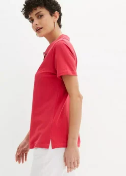 Bonprix Short Sleeve Cotton Polo Shirt -Garmonic Sales Store bonprix Short Sleeve Cotton Polo Shirt979900FRSP W02