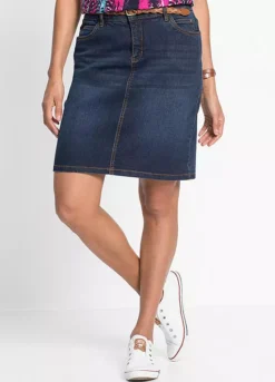 Bonprix Stretch Denim Mini Skirt