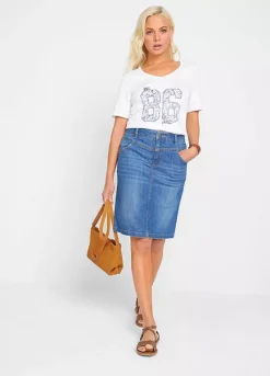 Bonprix Stretch Denim Skirt -Garmonic Sales Store bonprix Stretch Denim Skirt935955FRSP W04