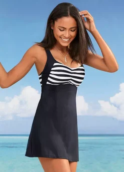 Bonprix Stripy Longline Tankini Set