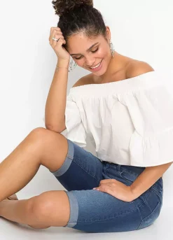 Bonprix Turn-Up Denim Shorts -Garmonic Sales Store bonprix Turn Up Denim Shorts929405FRSP W03