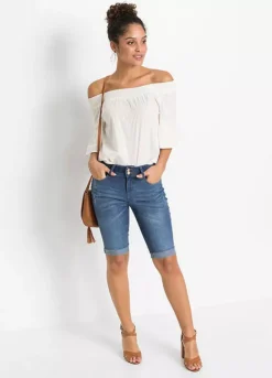 Bonprix Turn-Up Denim Shorts -Garmonic Sales Store bonprix Turn Up Denim Shorts929405FRSP W04